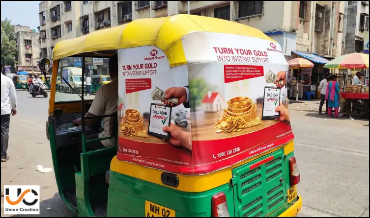 Rickshaw Advertising For Muthoot Finance Loan In Mumbai