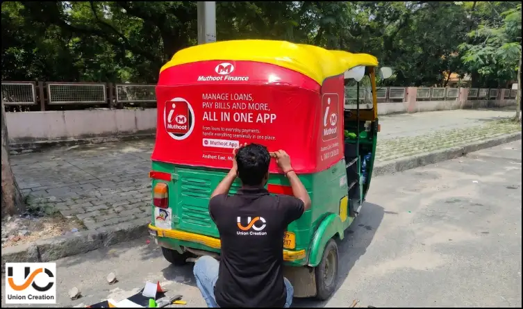Rickshaw Advertising For Muthoot Finance