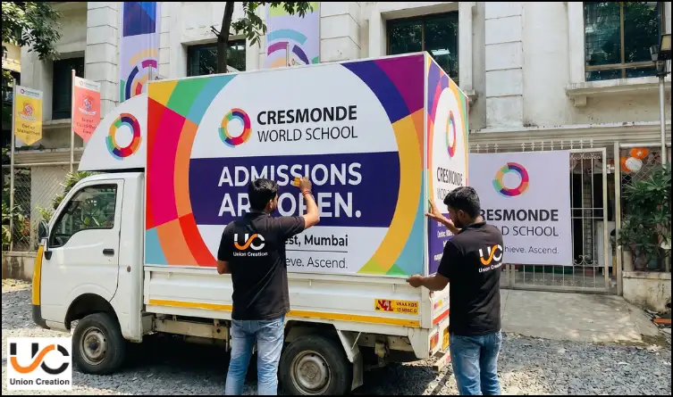 Rickshaw Advertising For School