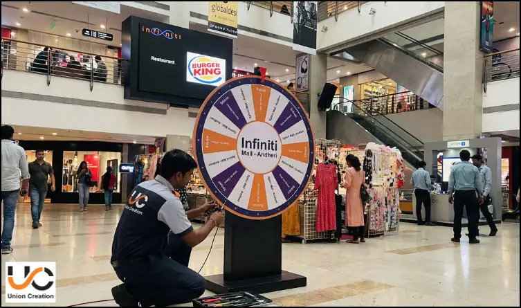 Spinning Game Wheel For Cafe